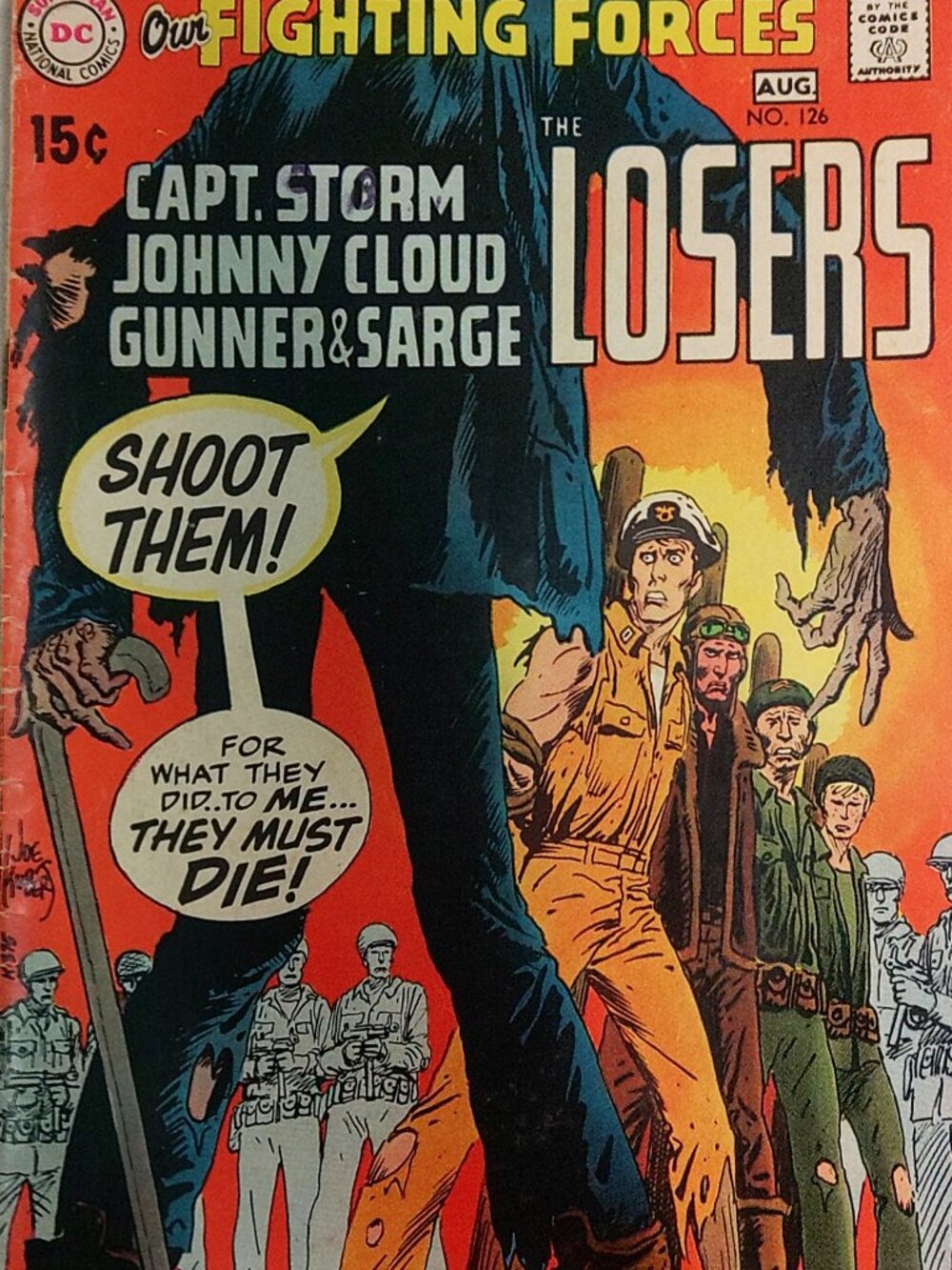 Our Fighting Forces Comic Book Issue #126 Published in 1970